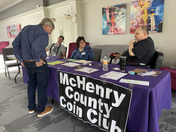 McHenry County Coin Club Registration Table